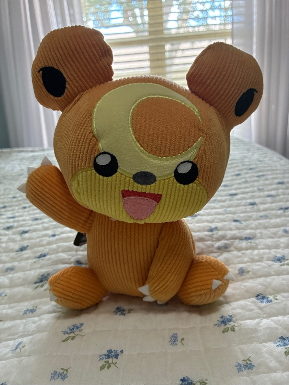 Pokémon Corduroy Plush with Crescent Face Patch